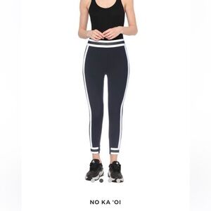 No Ka 'Oi Black Leggings with White Stripes NEW- orig. $239 CAN selling for $130